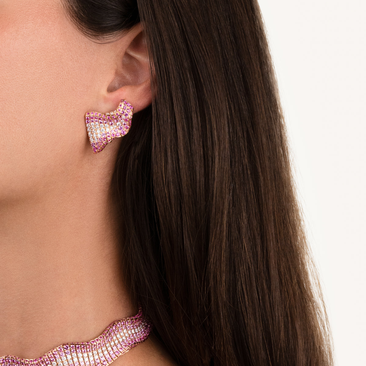Abissi earrings with sapphires