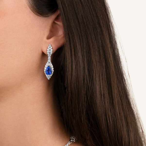 Incanto earrings with tanzanite