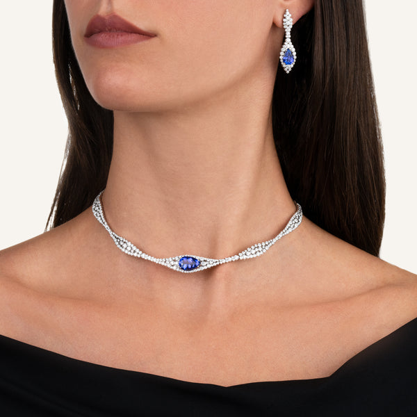 Incanto collier with tanzanite