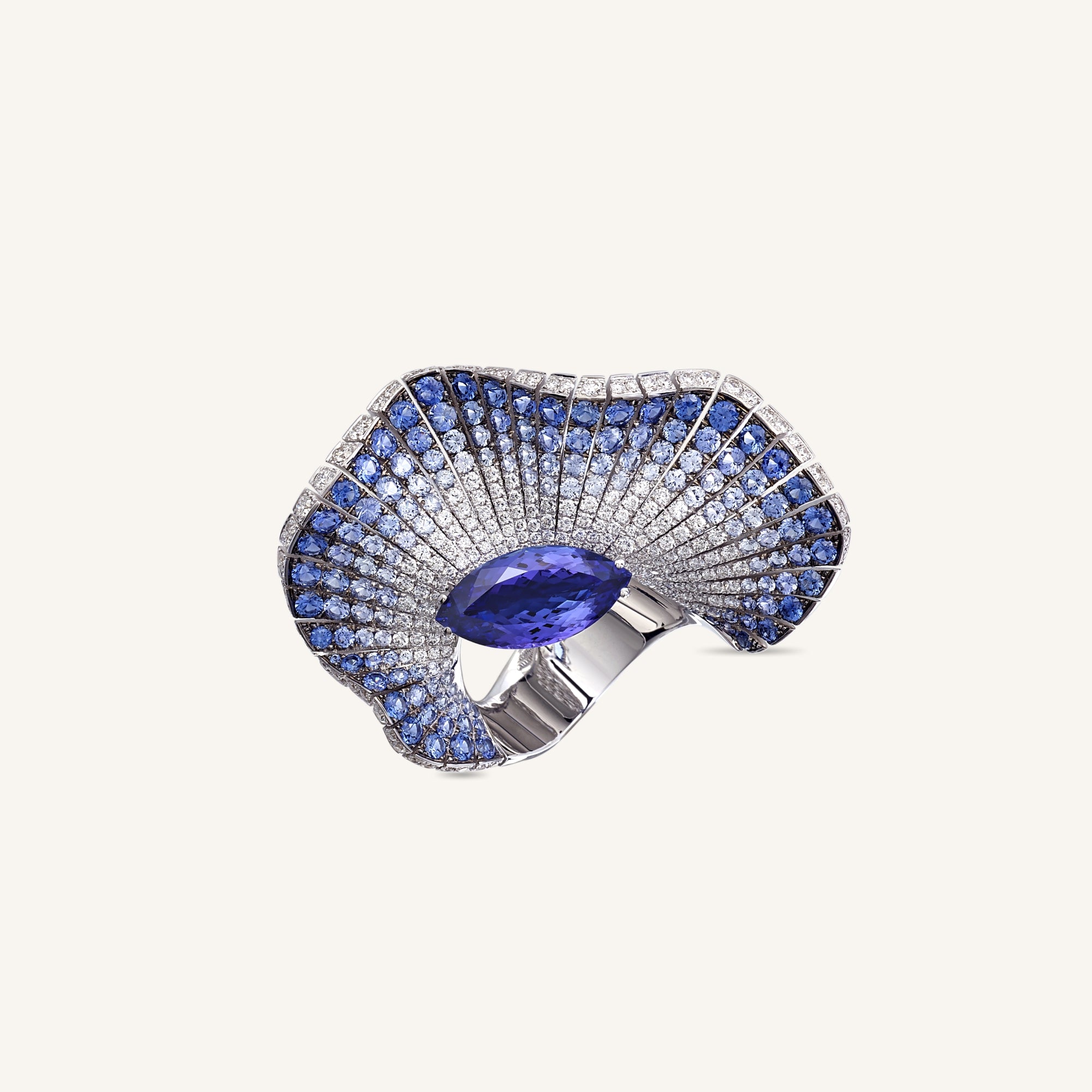 Anello Abissi con tanzanite