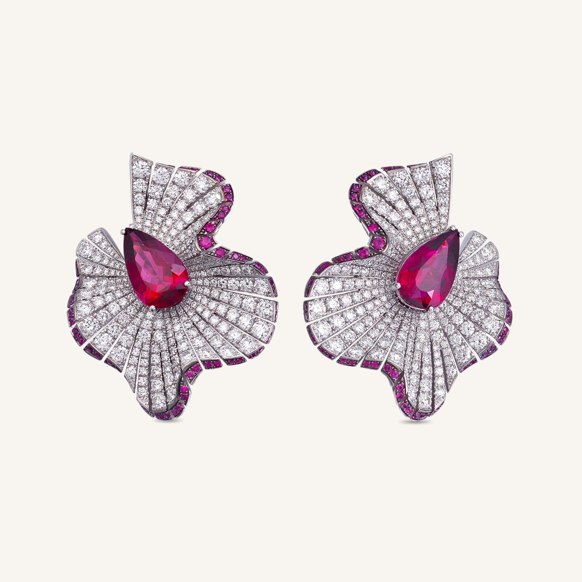 Abissi earrings with rubellites