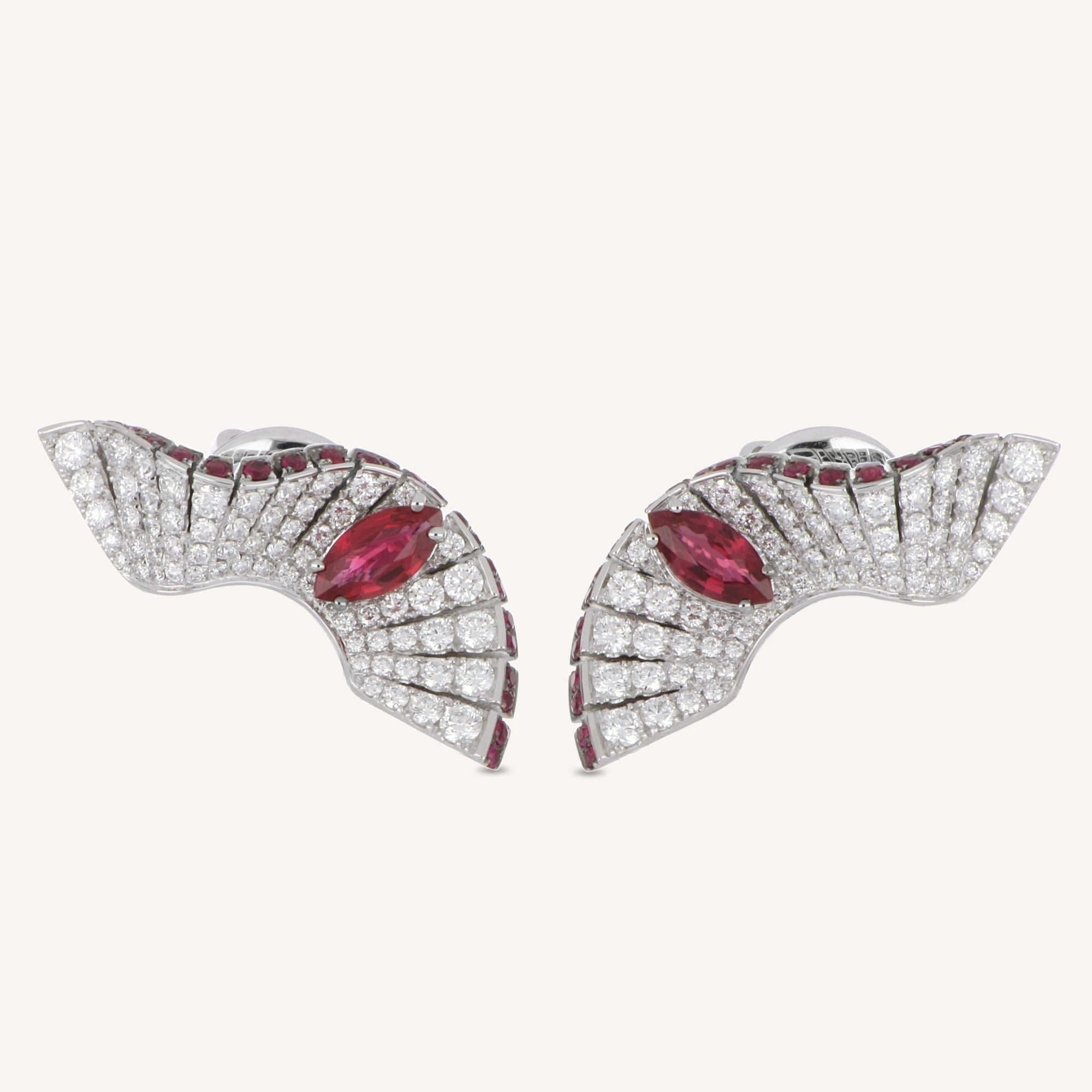 Abissi earrings with rubies