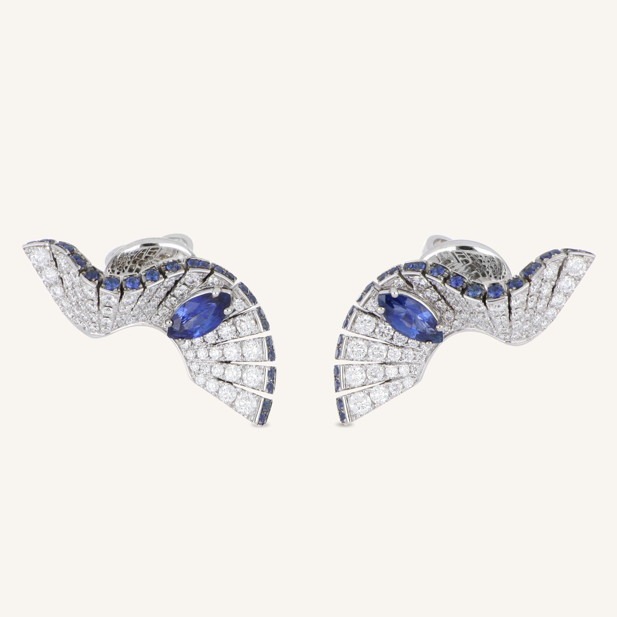 Abissi earrings with sapphires