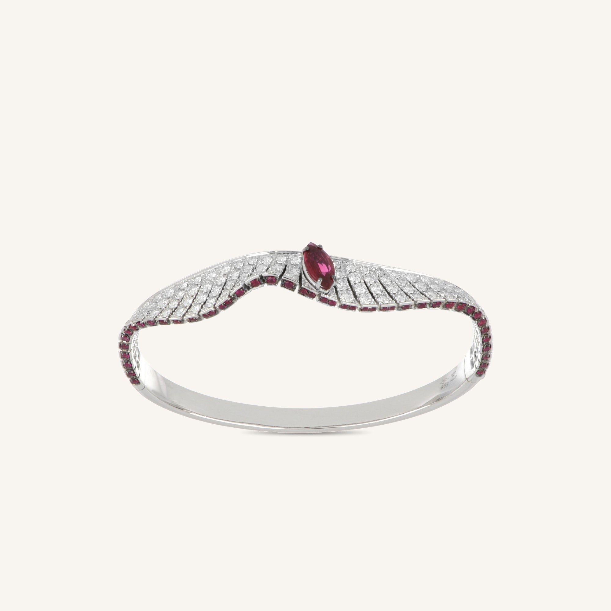 Abissi bangle with rubies