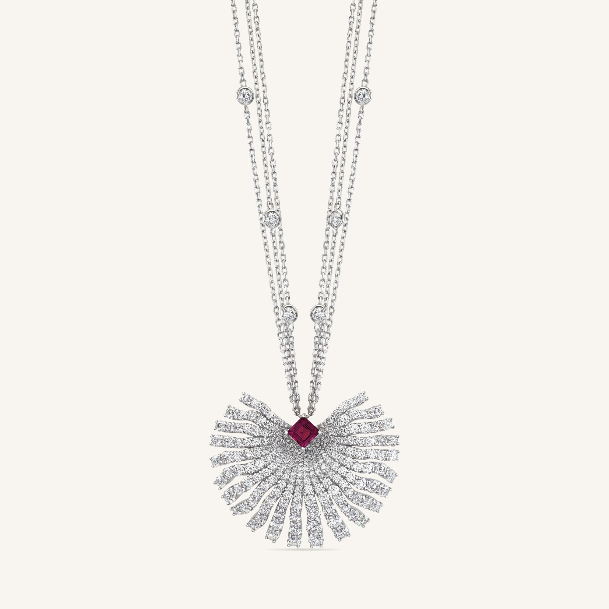 Charm Exotique pendant with ruby