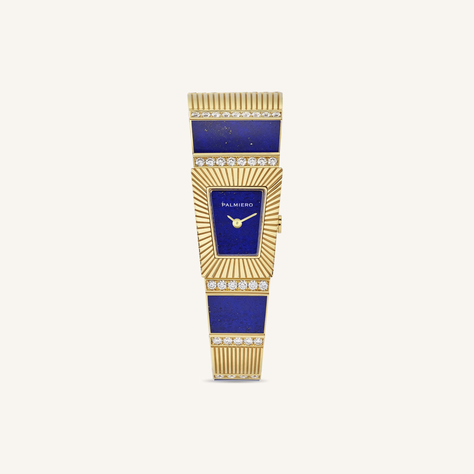 Cleopatra watch with lapis and white diamonds