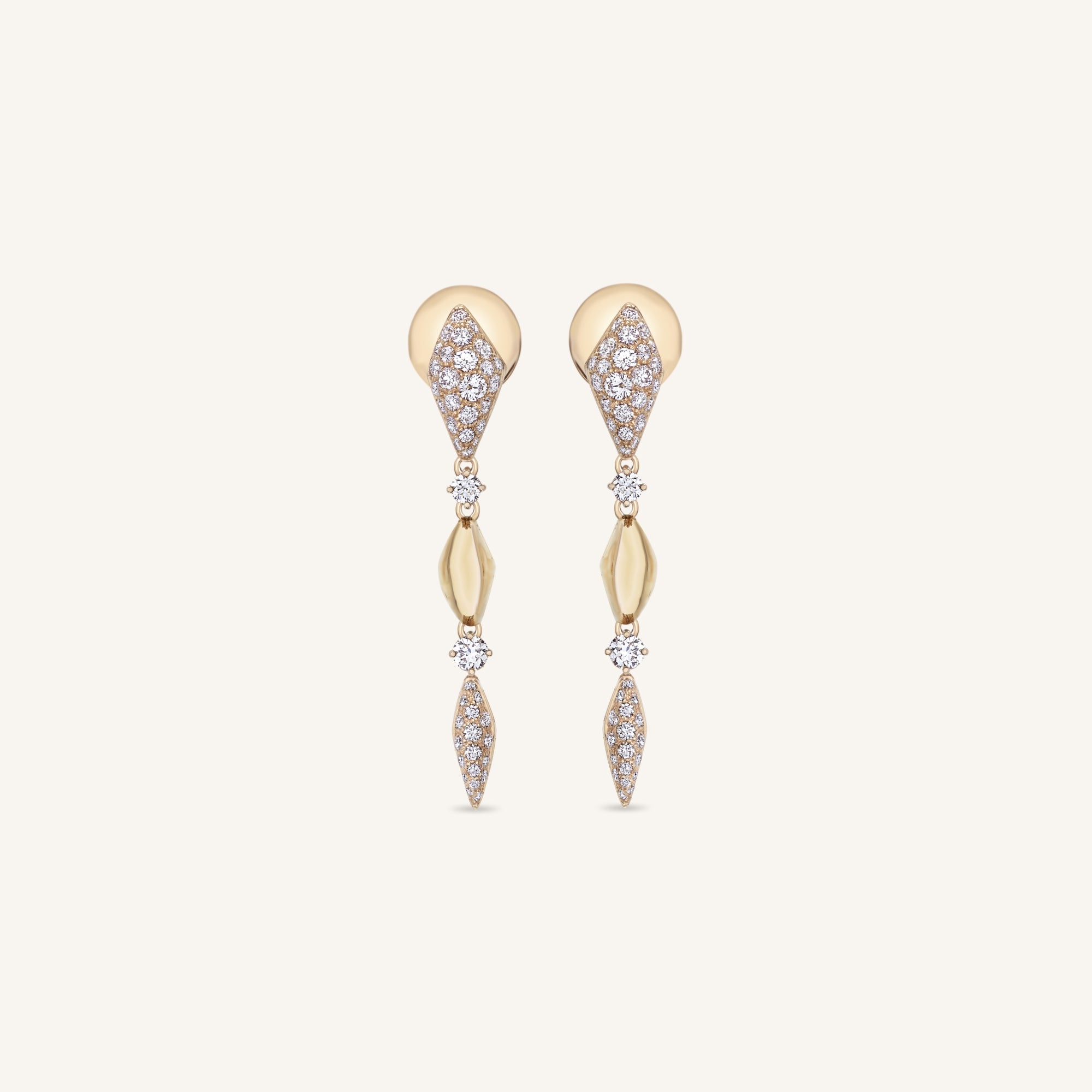 Decò earrings with white diamonds