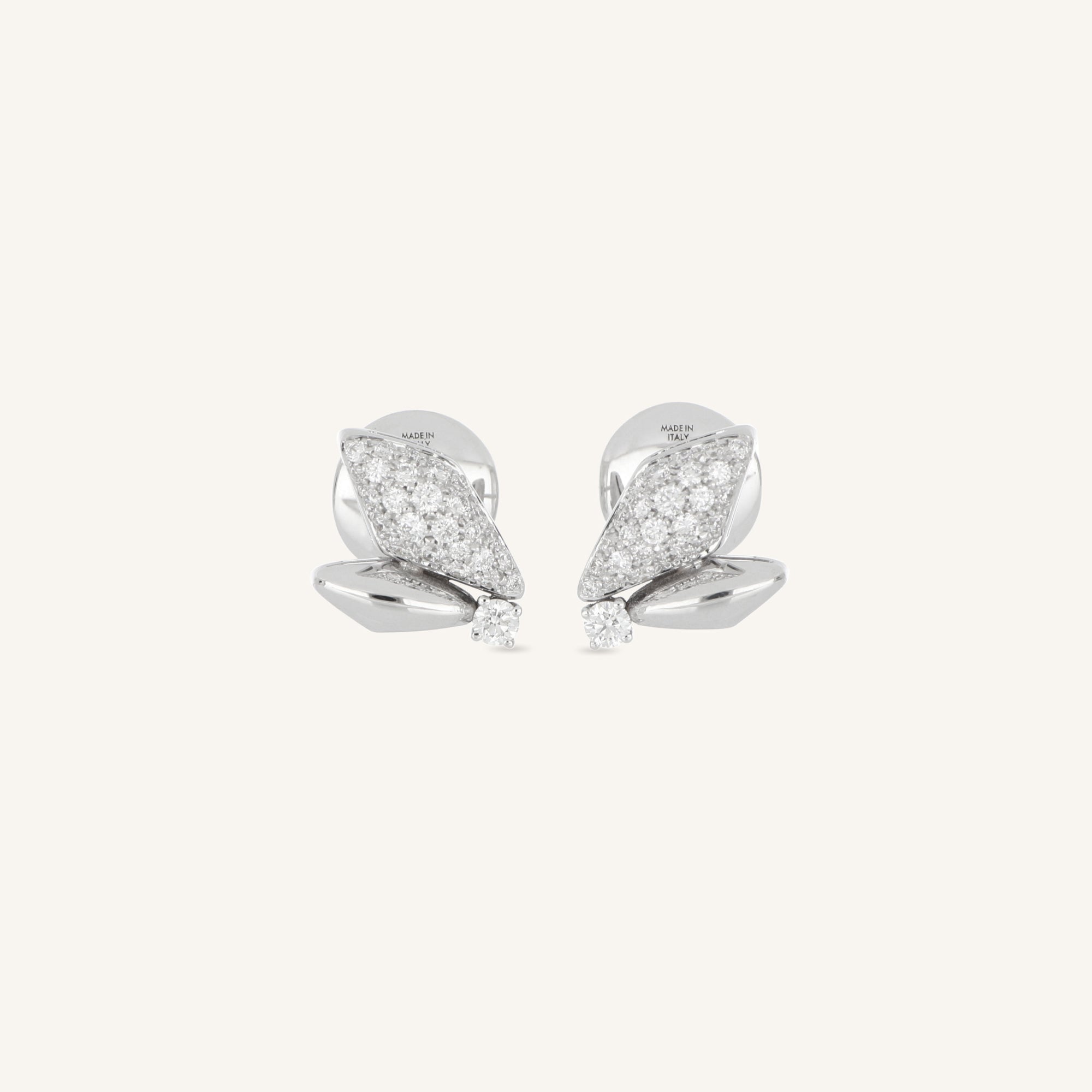 Decò earrings with  white diamonds