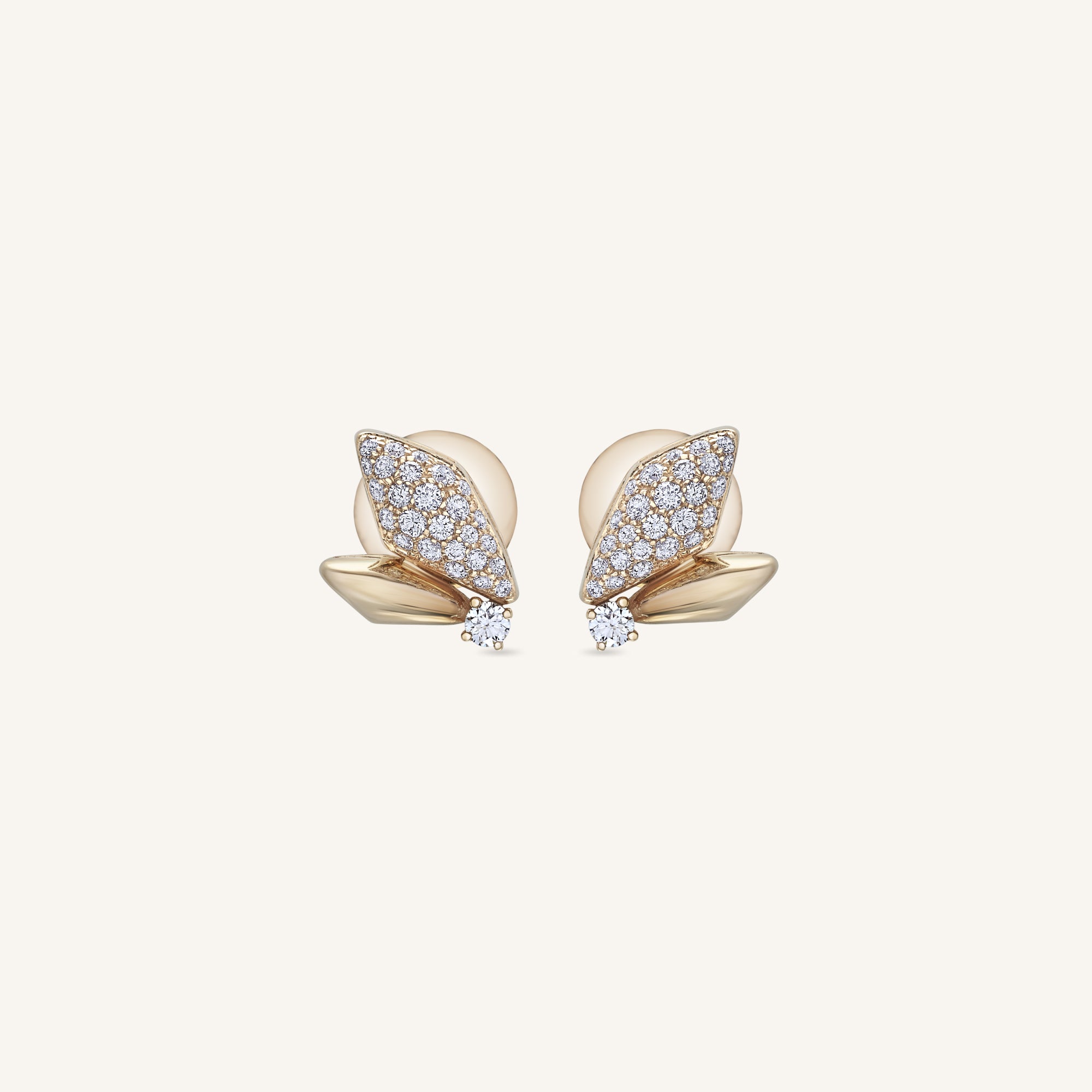 Decò earrings with white diamonds