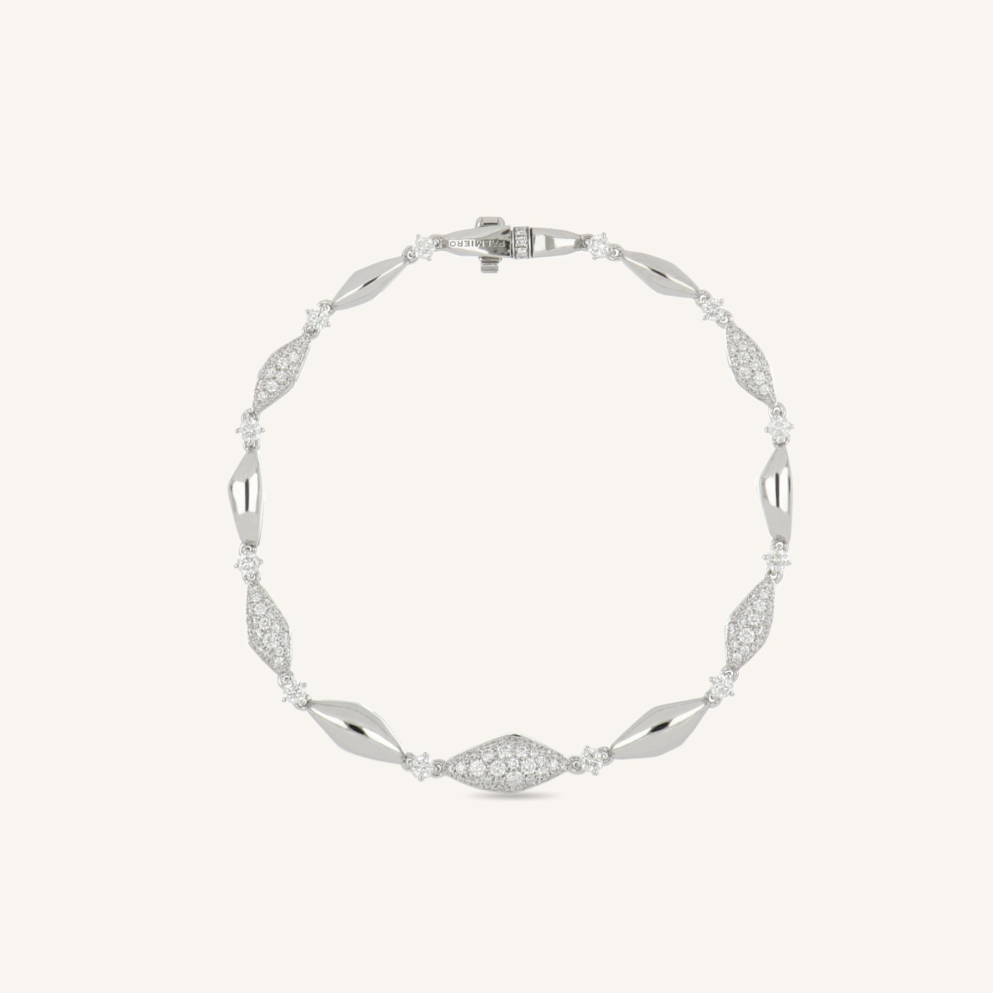 Bracciale Decò con diamanti bianchi