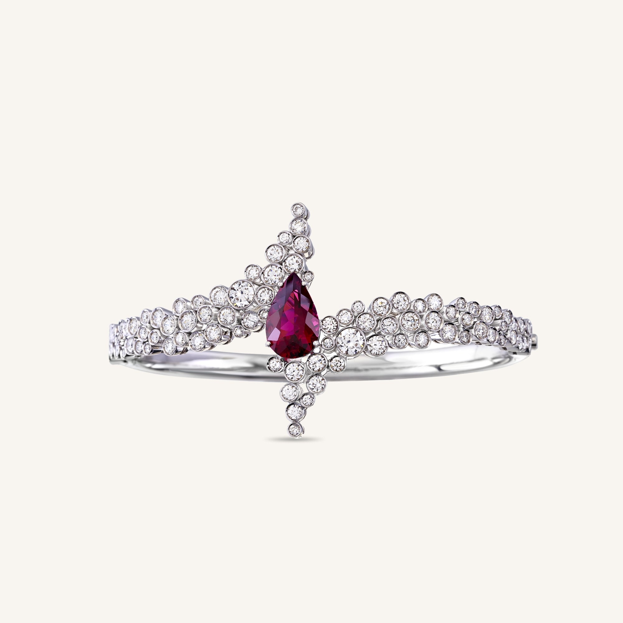 Incanto bangle with rubellite