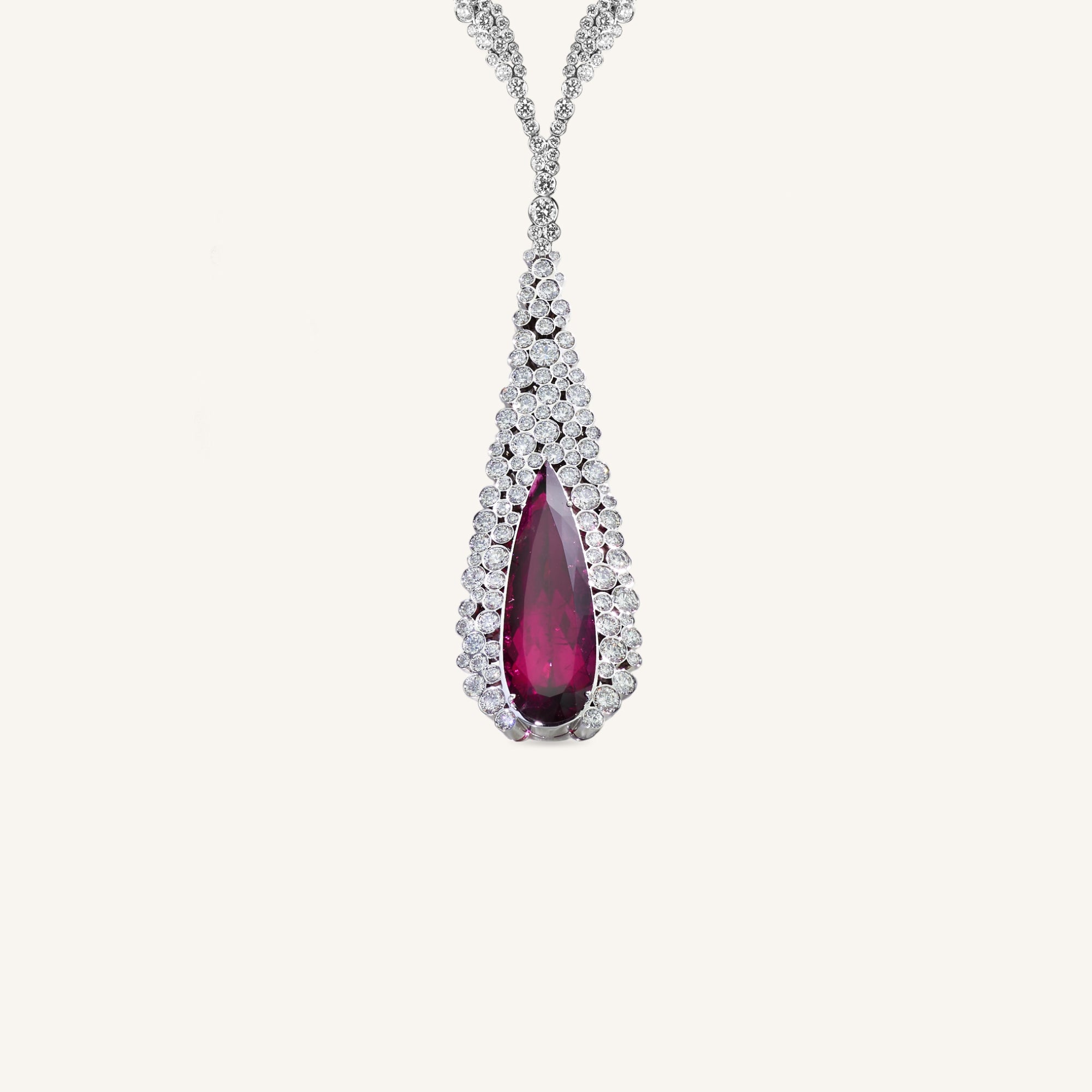 Incanto collier with rubellite