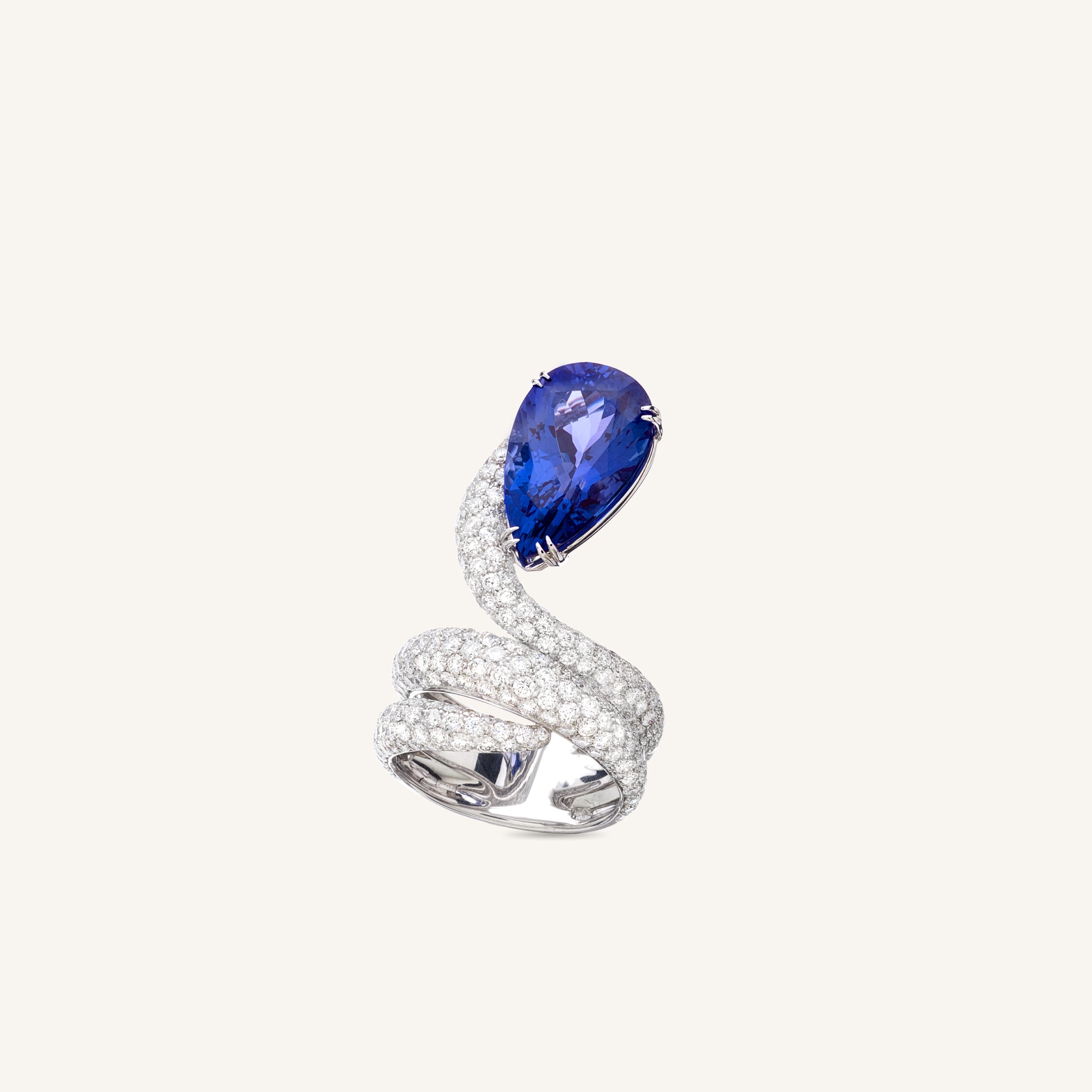 Anello Venere con tanzanite