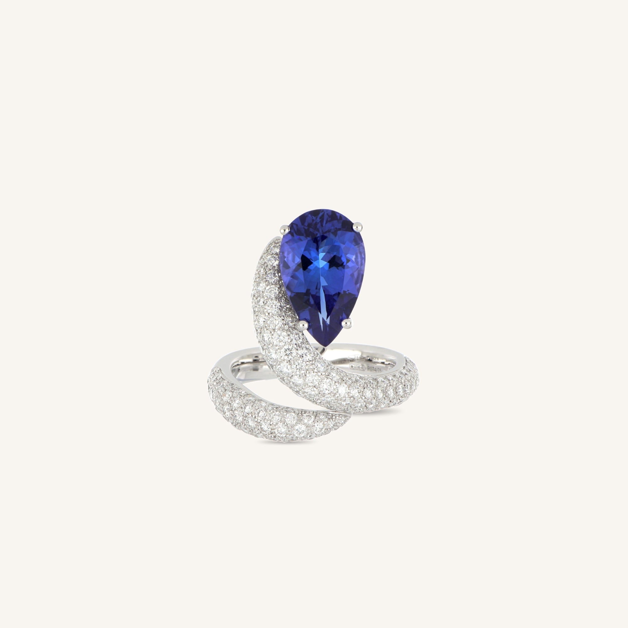 Anello Venere con tanzanite