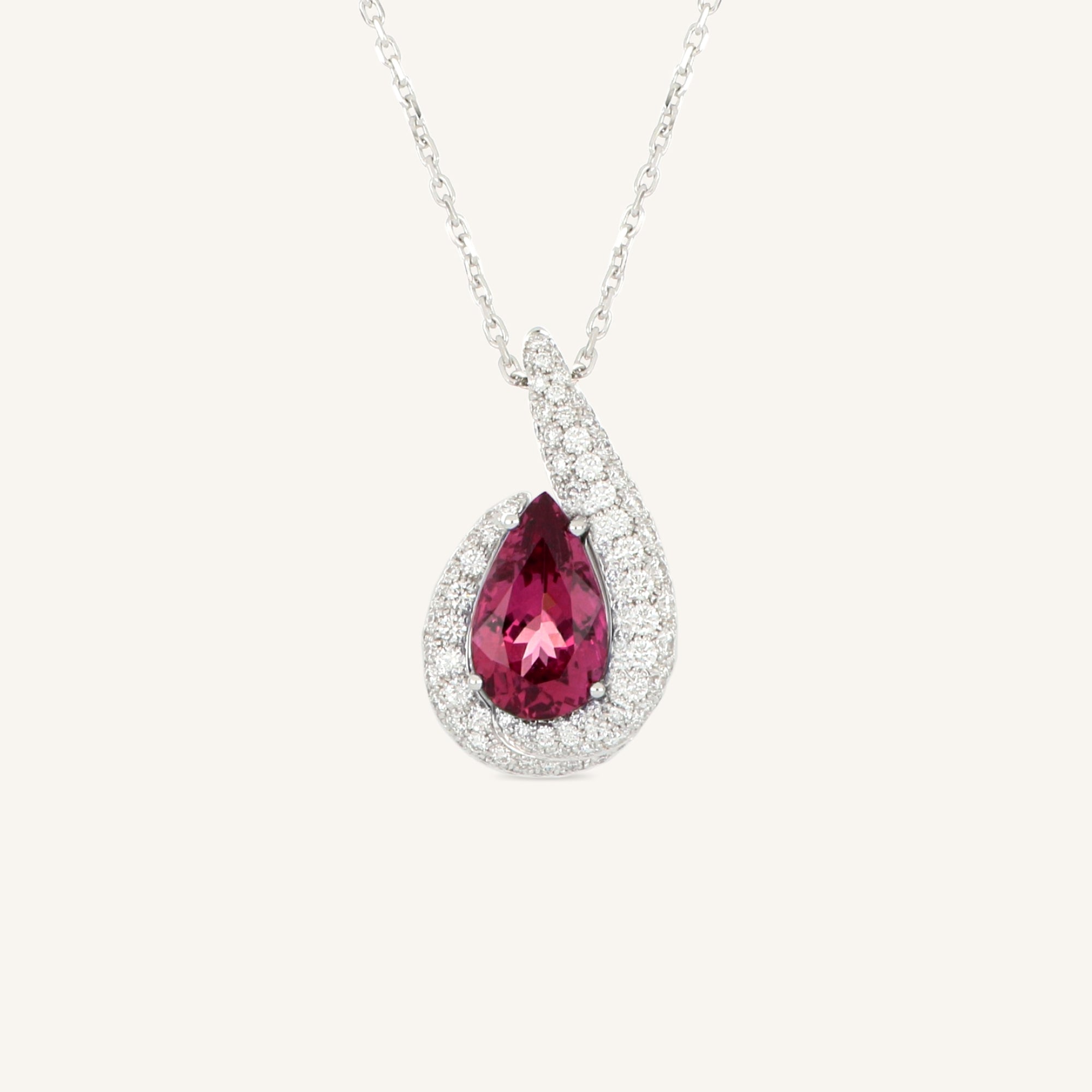 Venere pendant with rubellite