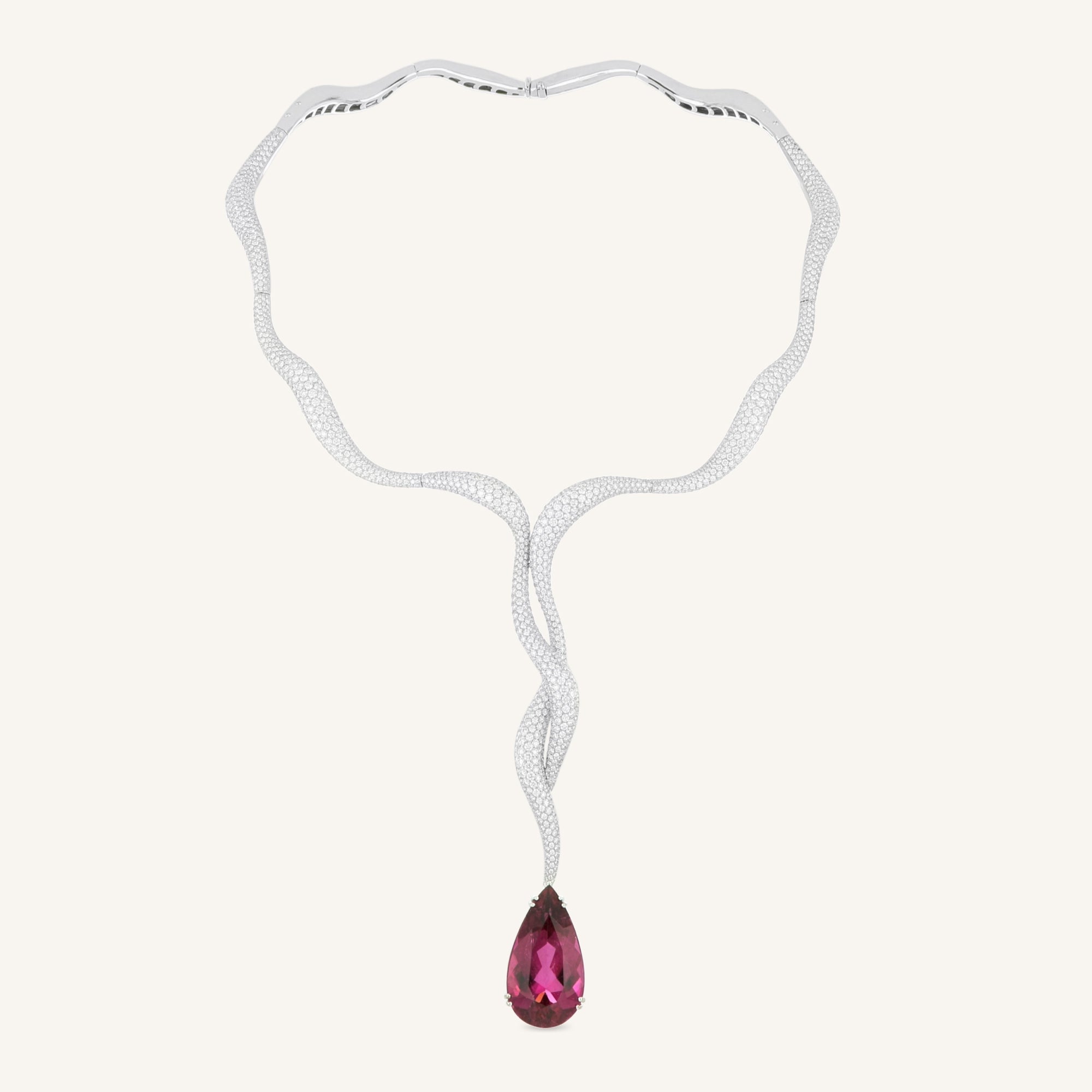 Venere collier with rubellite