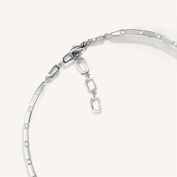 Cleopatra choker with white diamonds