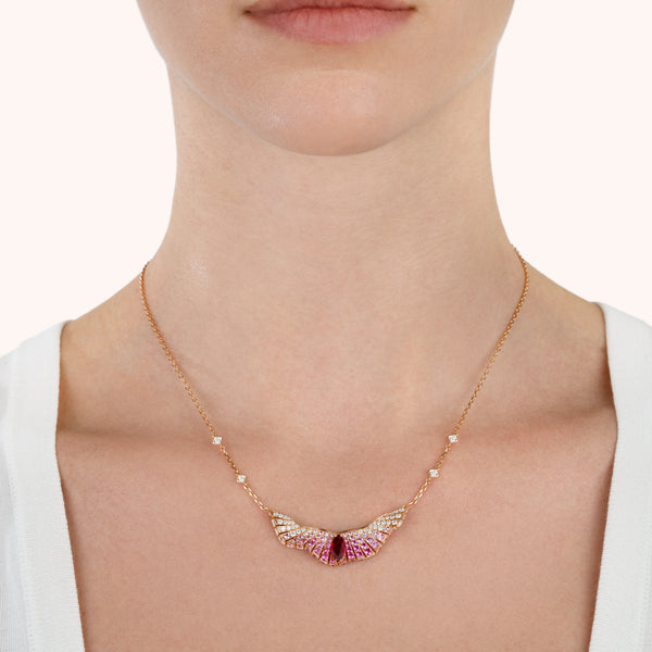 Abissi pendant with sapphires