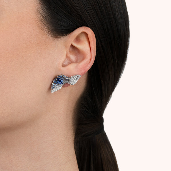 Abissi earrings with sapphires