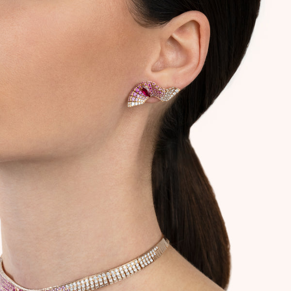Abissi earrings with sapphires