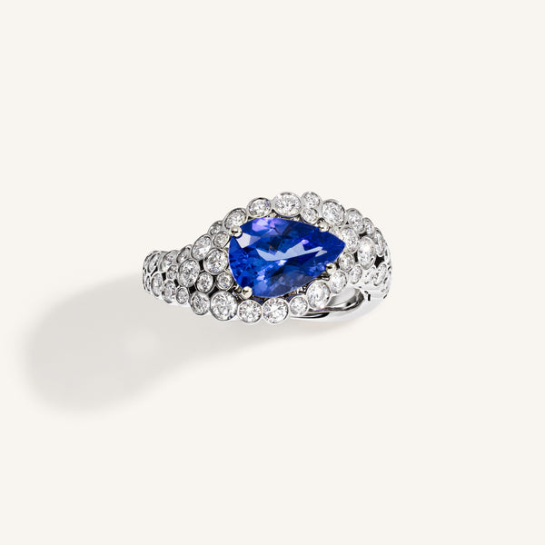 Incanto ring with tanzanite