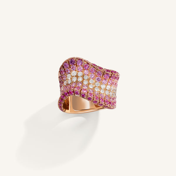 Abissi ring with sapphires