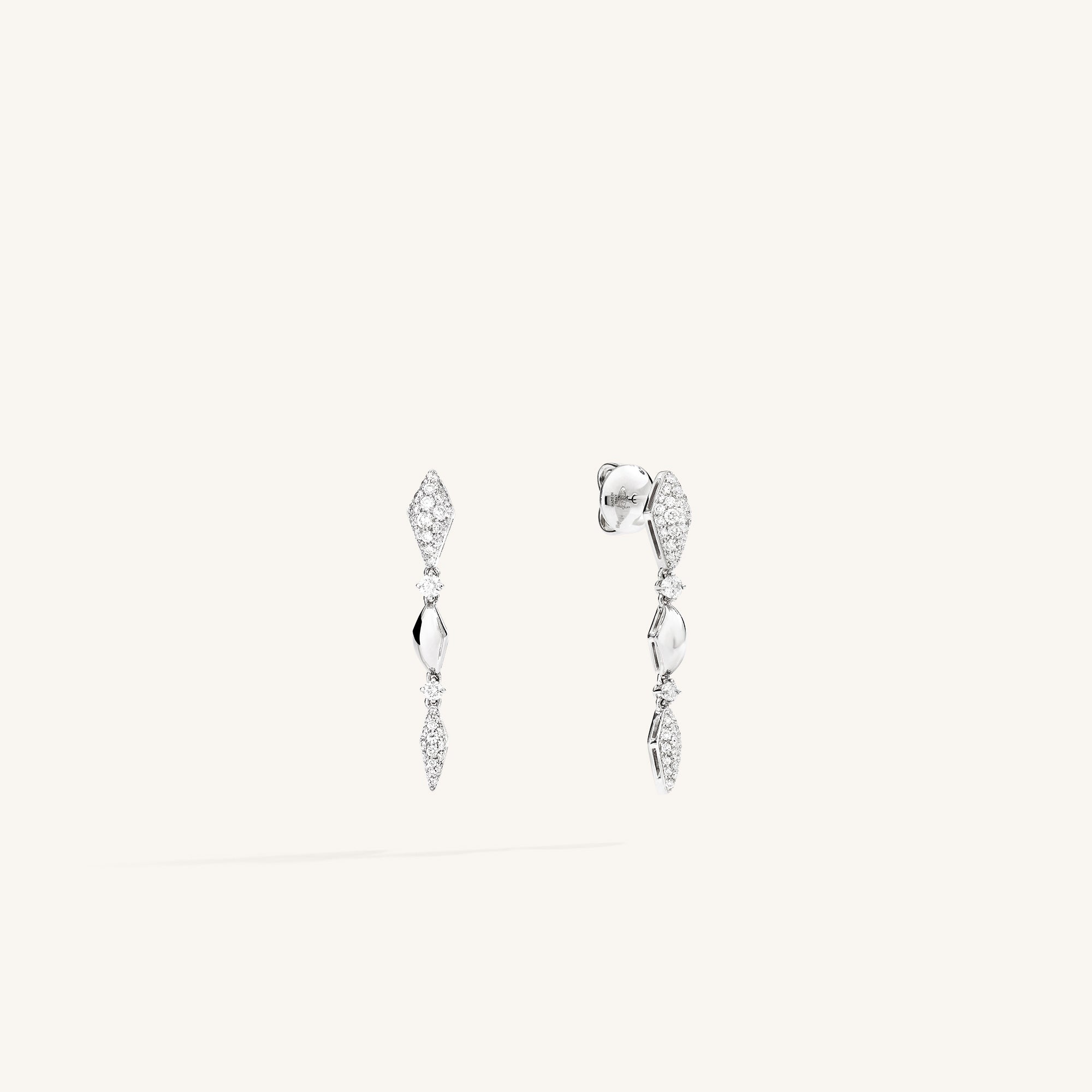 Decò earrings with  white diamonds