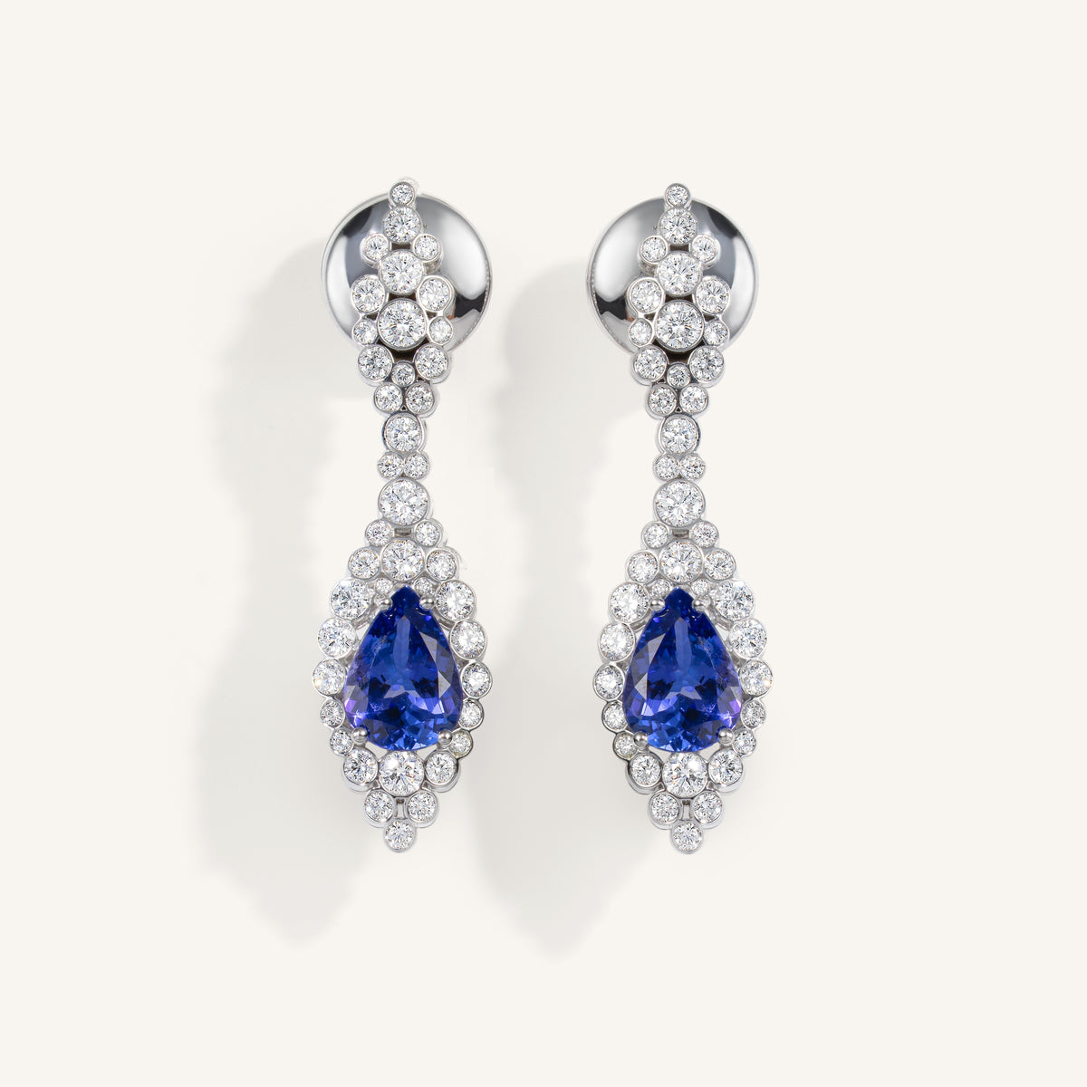 Incanto earrings with tanzanite