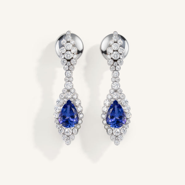 Incanto earrings with tanzanite
