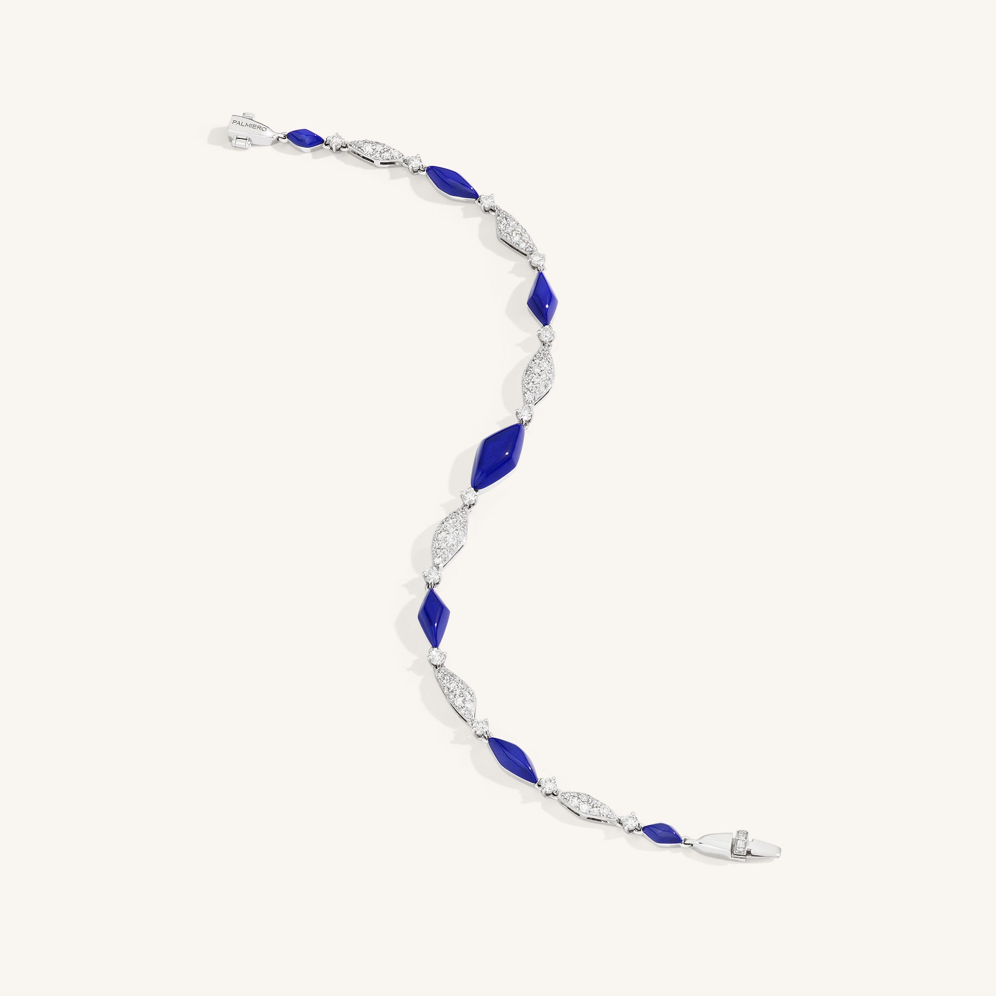 Decò bracelet with lapis and white diamonds