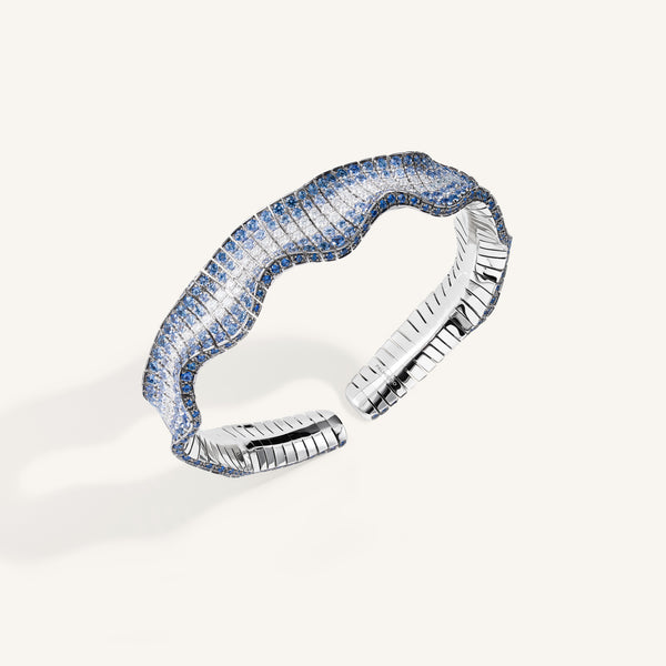 Abissi bangle with sapphires