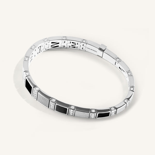 Cleopatra bracelet with white diamonds