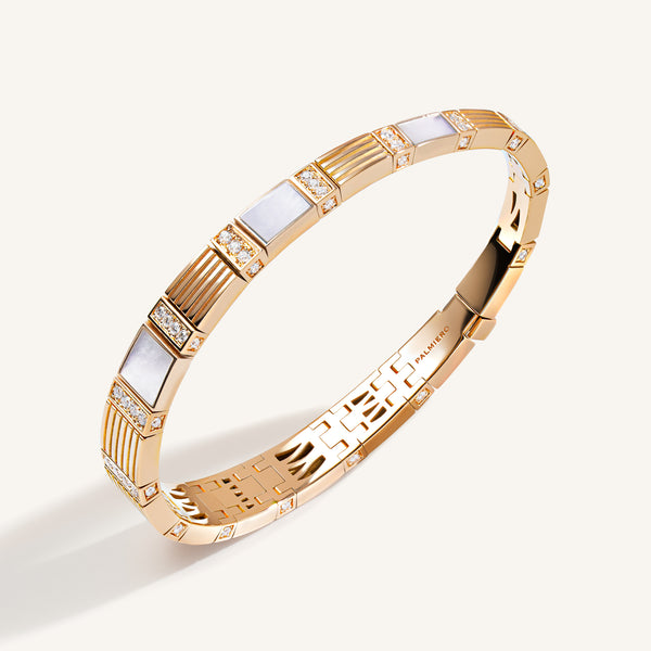 Cleopatra bracelet with white diamonds