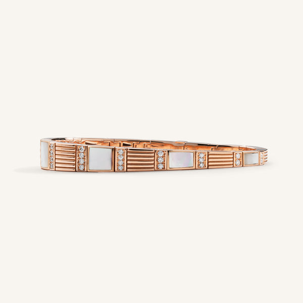 Cleopatra bracelet with white diamonds