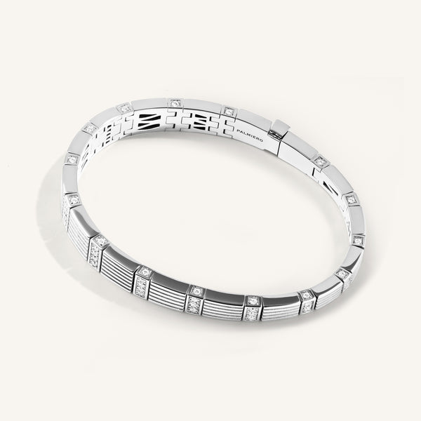 Cleopatra bracelet with white diamonds