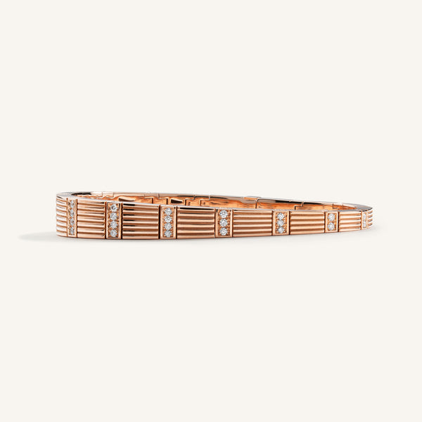 Cleopatra bracelet with white diamonds