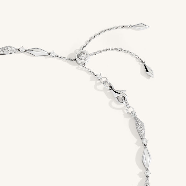 Decò necklace with white diamonds