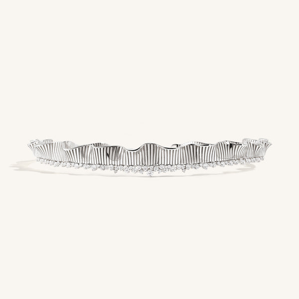 Rays of Sun mini choker with white diamonds