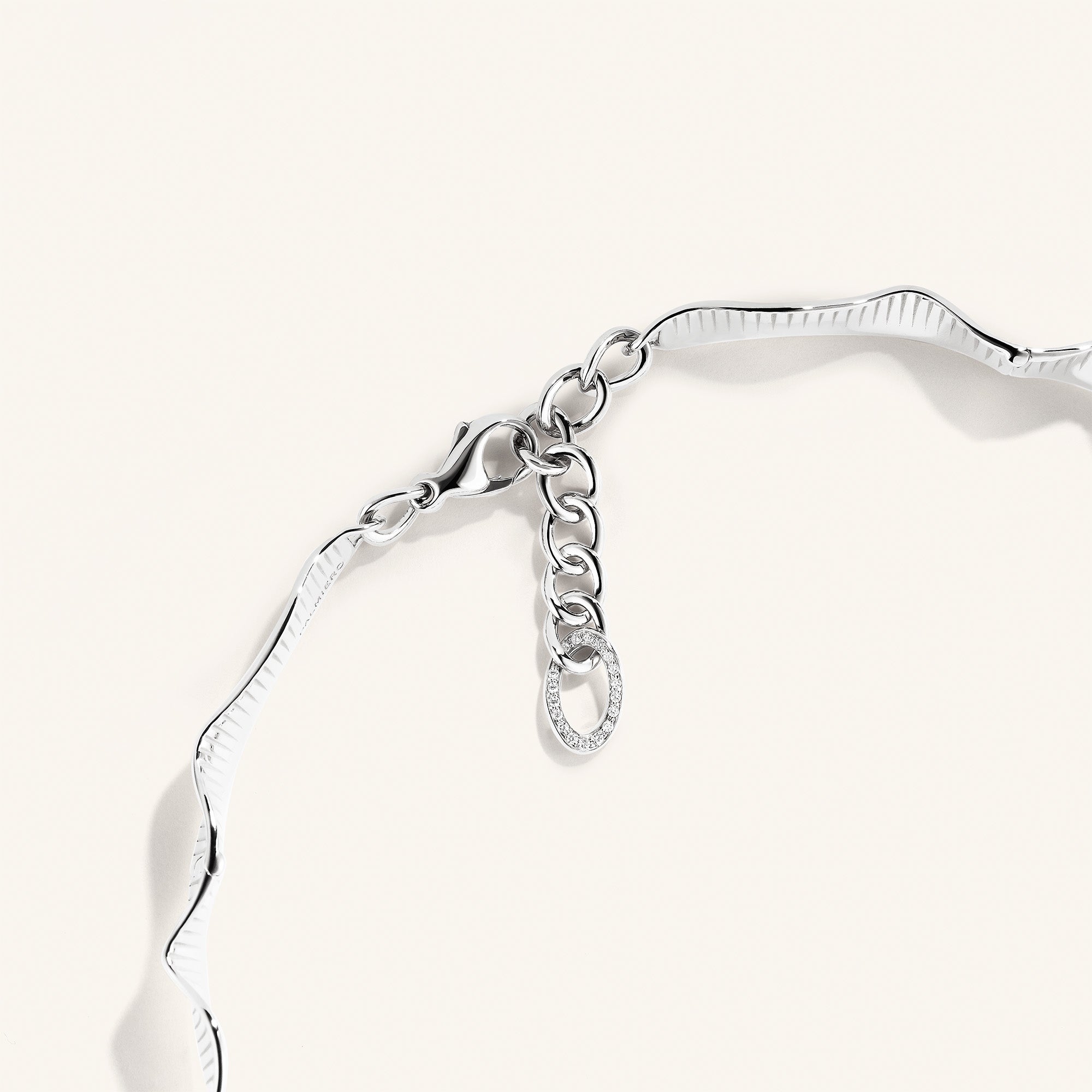 Rays of Sun mini choker with white diamonds