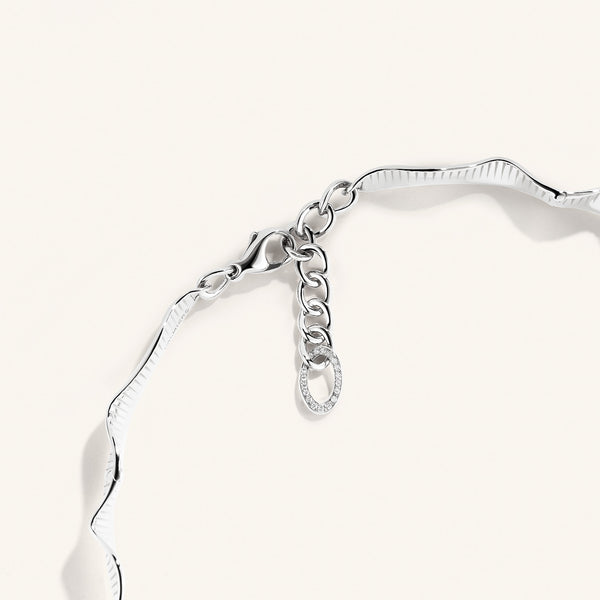 Rays of Sun mini choker with white diamonds