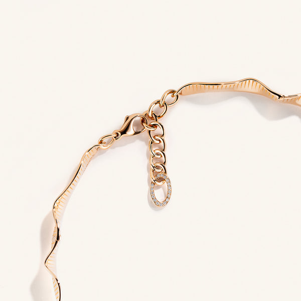 Rays of Sun mini choker with white diamonds