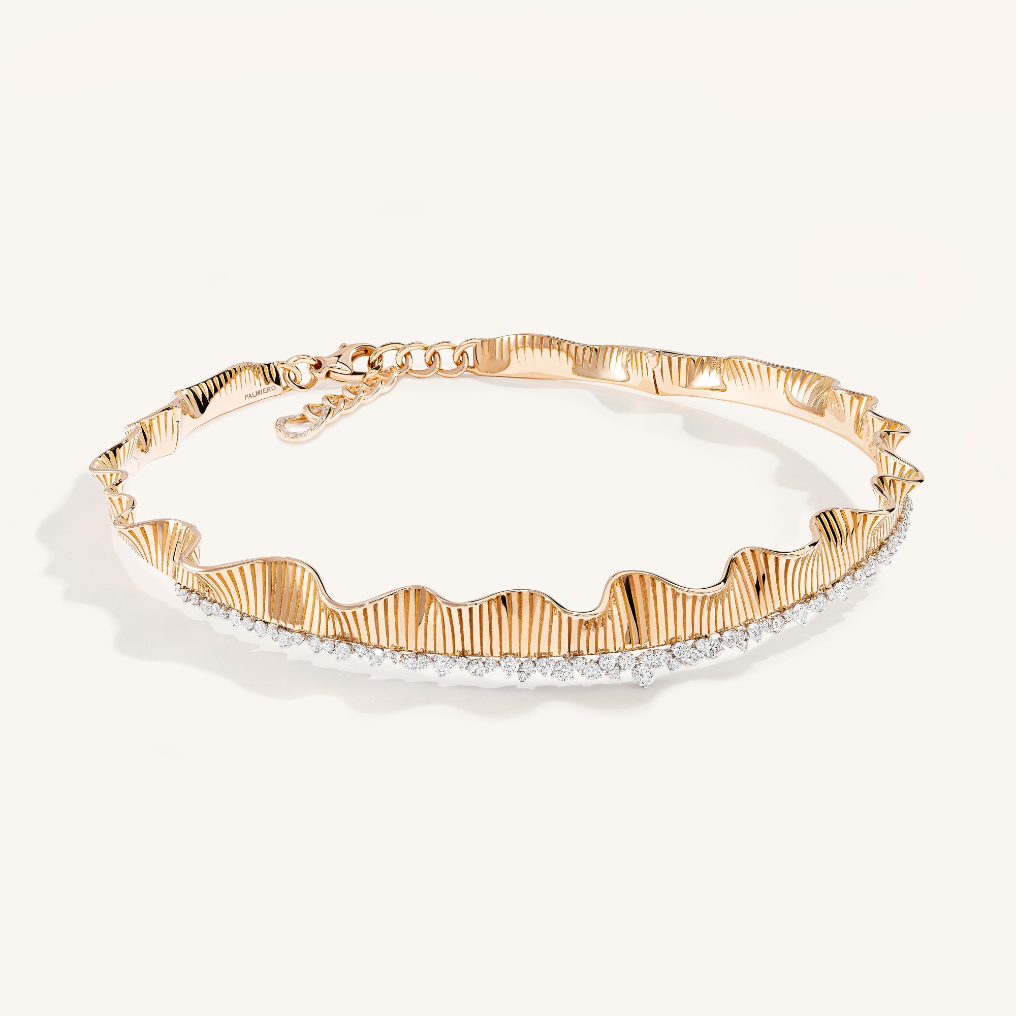Sun With Diamond Rays Rays of Sun mini choker with white diamonds