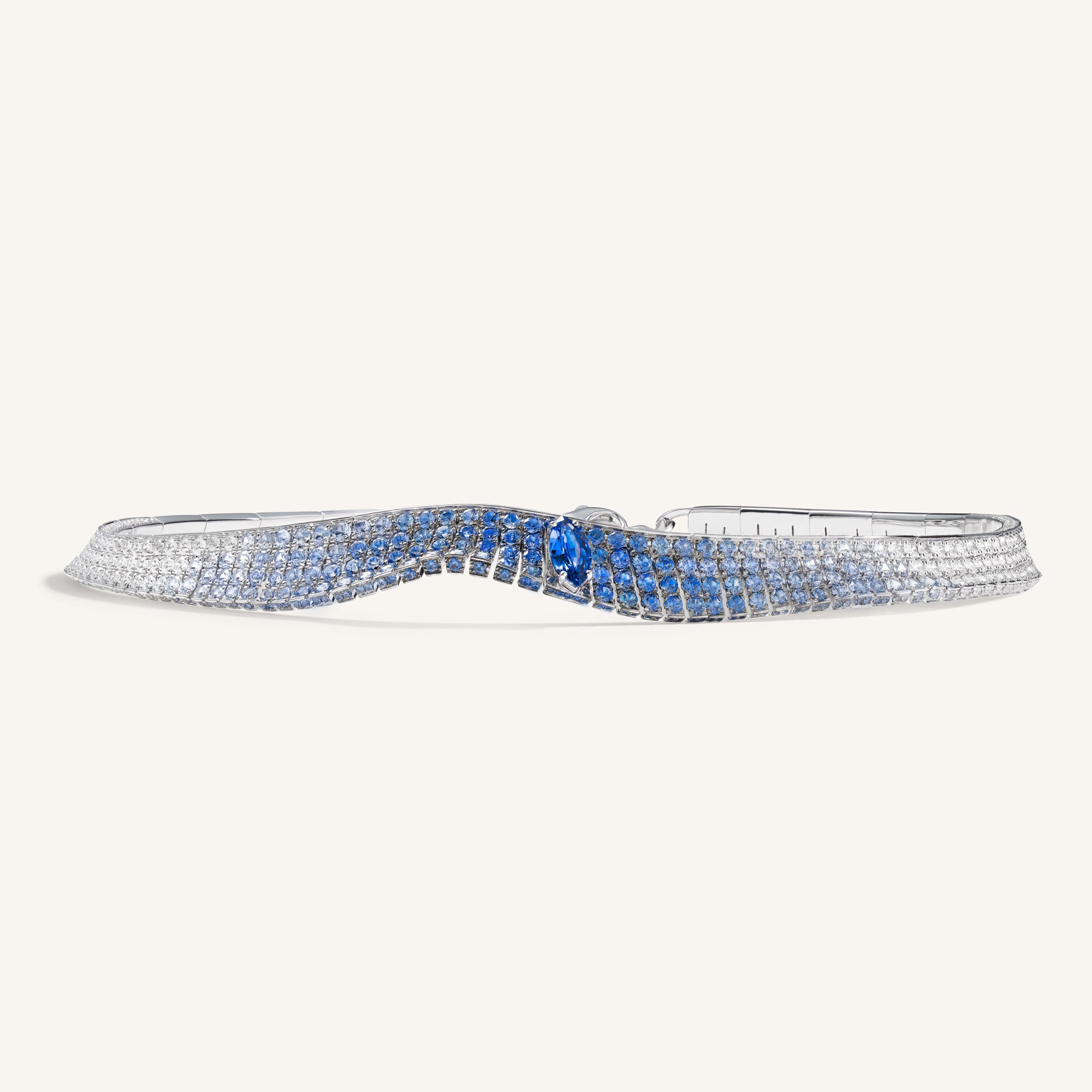 Abissi choker with sapphires