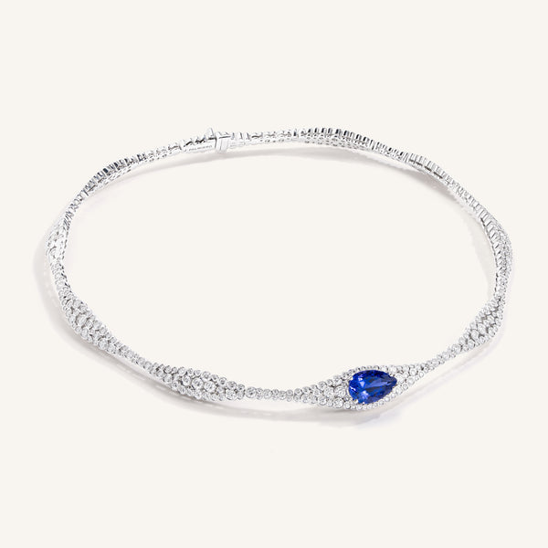 Incanto collier with tanzanite