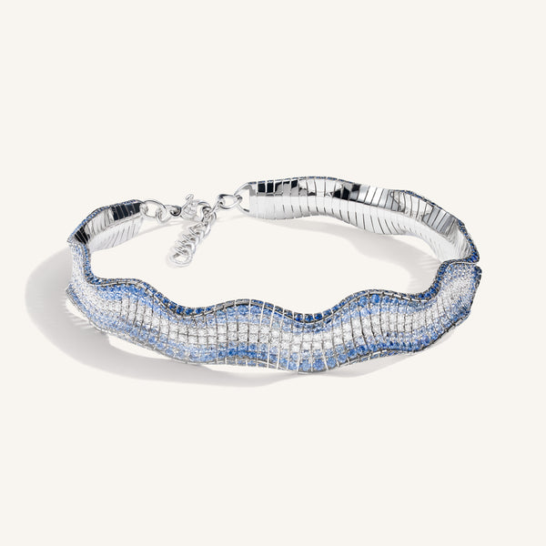 Abissi collier with sapphires