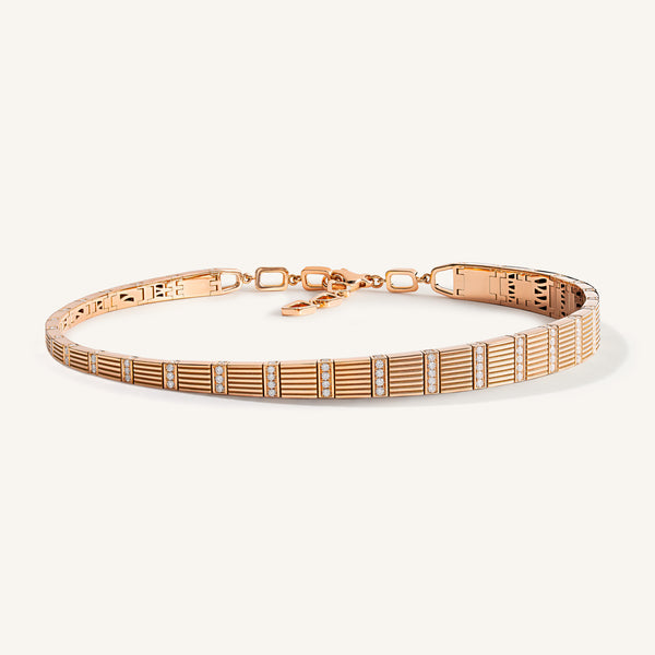 Cleopatra choker with white diamonds