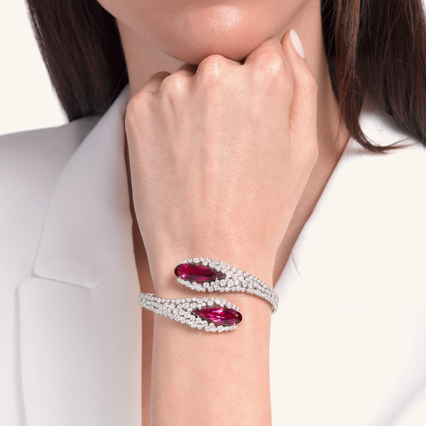 Incanto bangle with rubellite