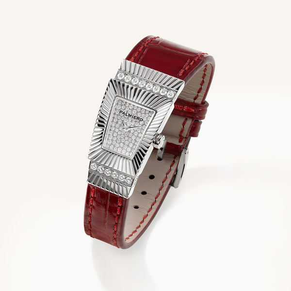 Cleopatra watch with white diamonds