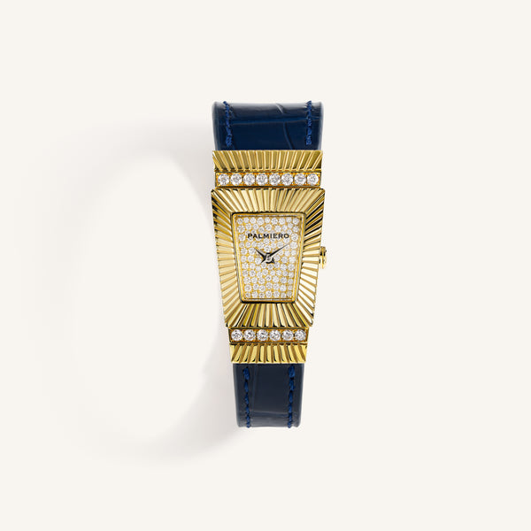 Cleopatra watch with white diamonds