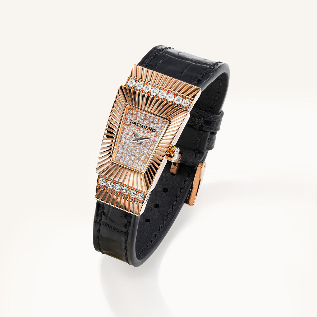 Cleopatra watch with white diamonds